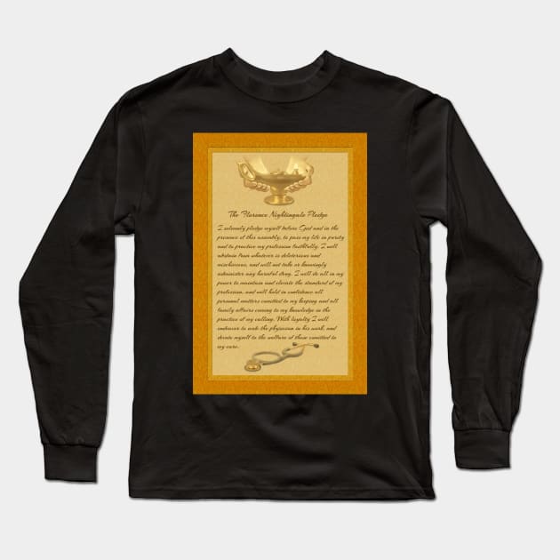 The Florence Nightingale Pledge Long Sleeve T-Shirt by Packrat